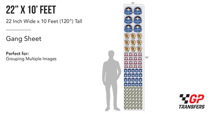 DTF Gang Sheets By Size